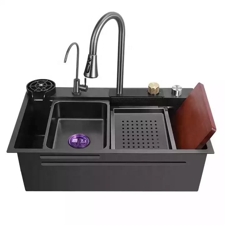 Smart Digital Kitchen Sink with Multifunction Water Control Panel