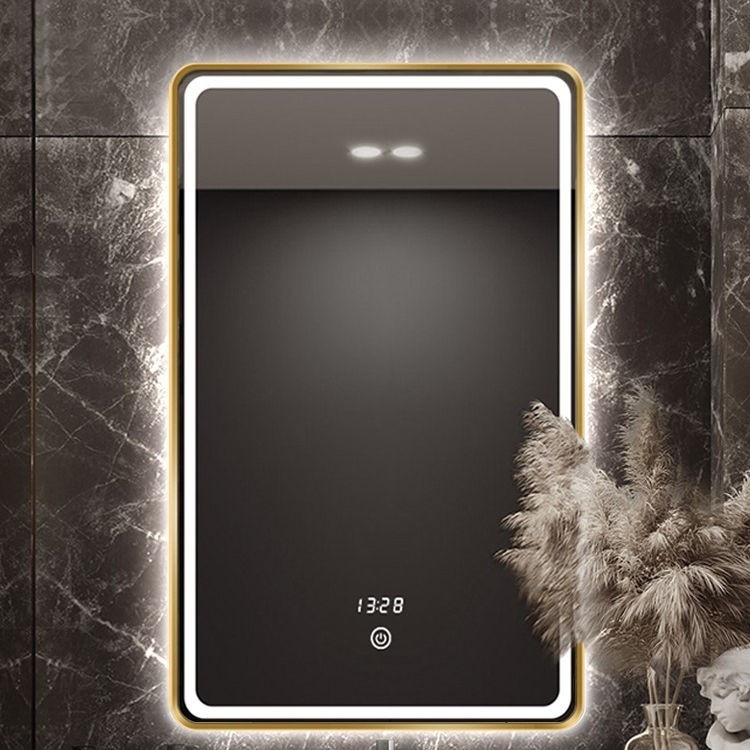 Smart LED Bathroom Mirror with Touch Control & Anti-Fog