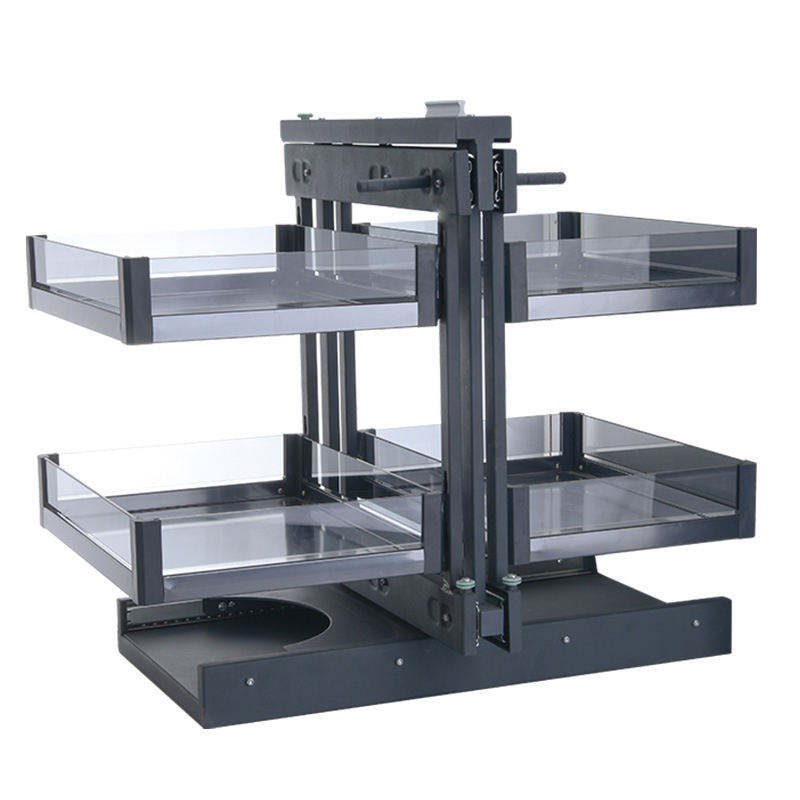 Premium Kitchen Corner Magic Basket (Soft-Close Pull-Out System)