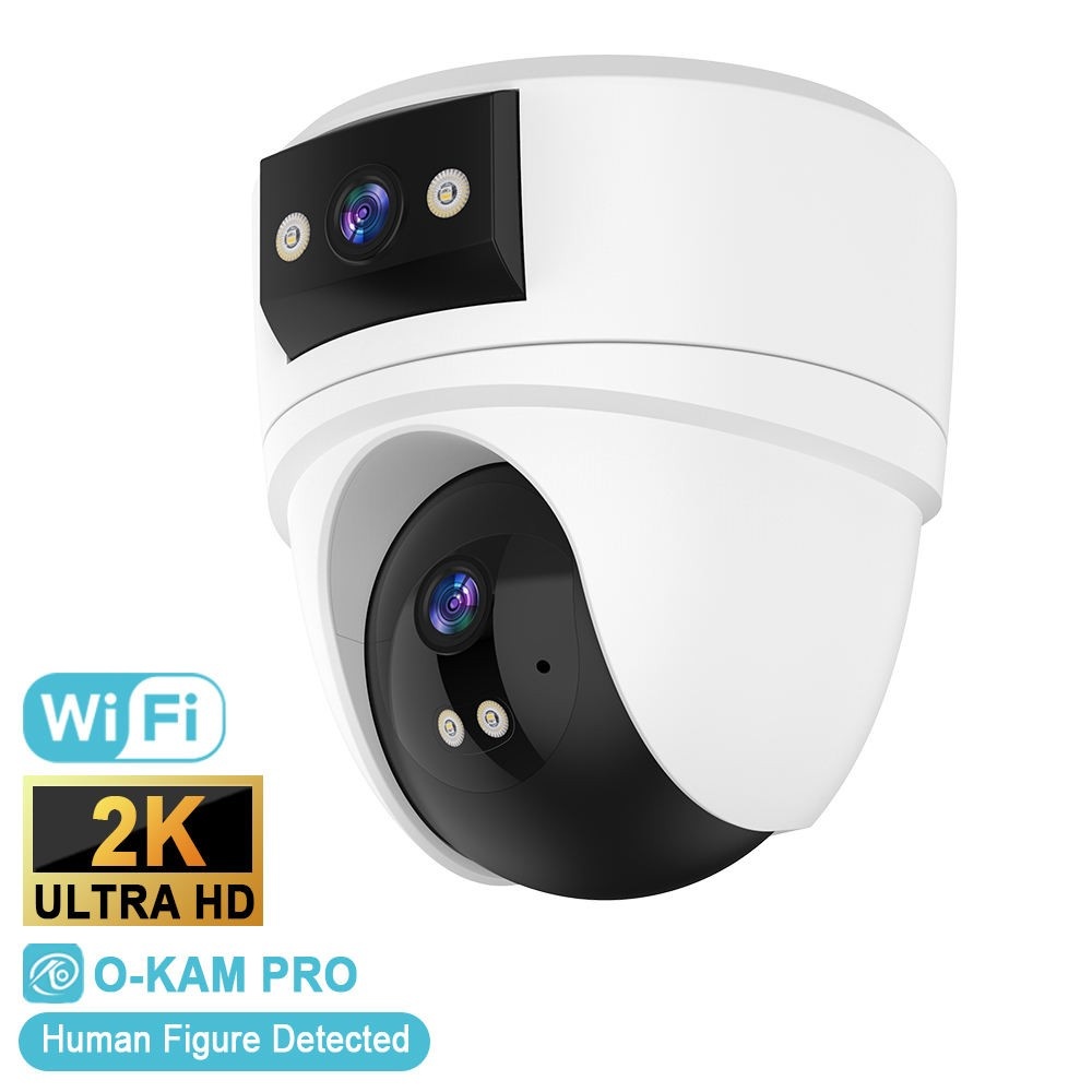 Dual Lens 2K WIFI PTZ Security Camera (Model: CS2DR)